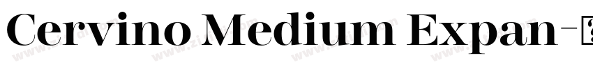 Cervino Medium Expan字体转换